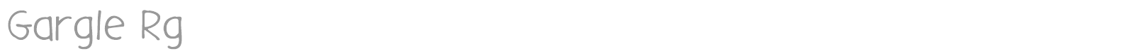 Gargle font preview